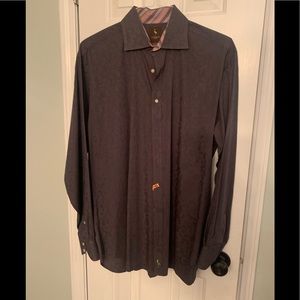 Tailorbyrd XL paisley button down shirt